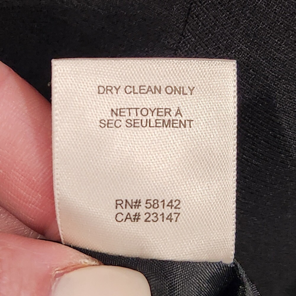 Vintage Y2K Talbots Midi Dress Black Career LBD Little Black Dress 14 Lined - Picture 11 of 12